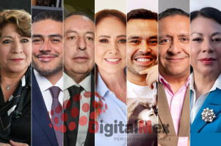 Delfina Gómez, Omar García Harfuch, José Luis Cervantes, Cristina Ruiz, Jorge Álvarez Máynez, Héctor Macedo, Maricela Reyes