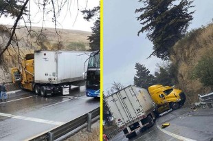 A pesar de que las autoridades no han reportado víctimas, ha dejado a decenas de automovilistas atrapados en el lugar.