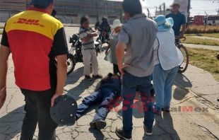 #Video: atropellan a motociclista en #Toluca