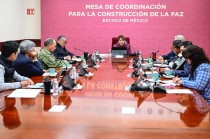 Encabeza la gobernadora Delfina Gómez Álvarez la Mesa de Seguridad número 320, la última del año 2024.