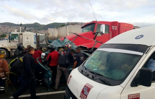 Un muerto y seis heridos tras carambola en la México-Pachuca
