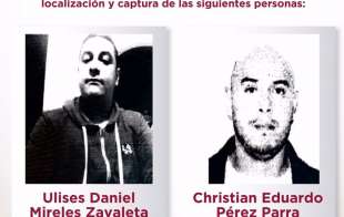 Se lleva a cabo la investigación para localizar y aprehender a dos delincuentes identificados como Ulises Daniel Mireles Zavaleta y Christian Eduardo Pérez Parra