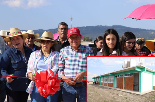 En gira de trabajo, el alcalde Mario Santana anunció el proyecto de alumbrado público en la calle principal y el avance en la rehabilitación del Jardín Central.