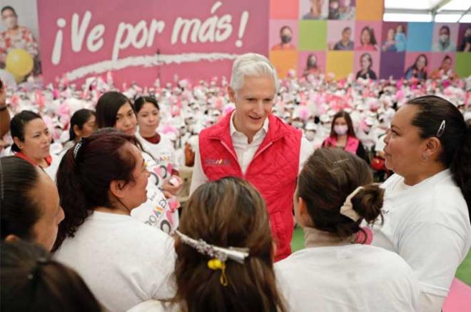 Salario rosa, programa más importante en apoyo a las mujeres del #Edoméx: Del Mazo