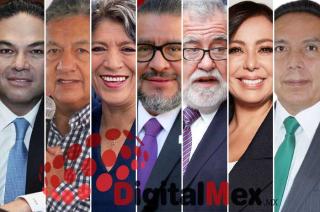 Enrique Vargas, Higinio Martínez, Delfina Gómez, Horacio Duarte, Alejandro Encinas, Patricia Durán, Marco Aurelio Carbajal