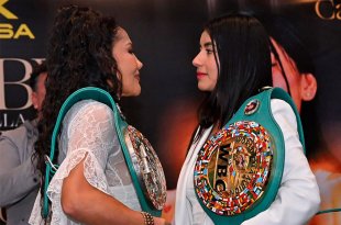 Mariana “La Barby” Juárez y Gabriela “La Bonita” Sánchez protagonizaron su primer cara a cara previo al combate del próximo 6 de diciembre en Puebla.