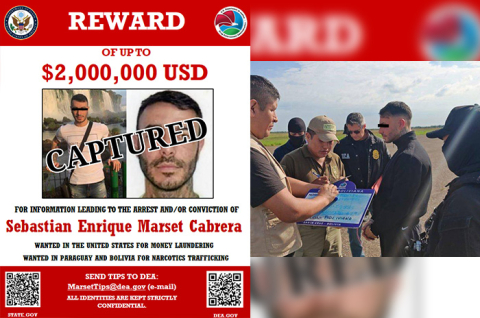 El narcotraficante uruguayo Sebastián Marset fue detenido en Bolivia tras un operativo policial y trasladado bajo custodia de la DEA.