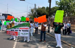 En #Ecatepec continúan protestas por falta de insumos en el sector salud