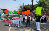 En #Ecatepec continúan protestas por falta de insumos en el sector salud
