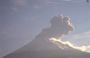 #Alerta Volcánica por exhalaciones en el Popocatépetl