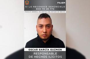 Oscar García Guzmán fue sentenciado a 62 años y seis meses de prisión por un feminicidio en 2019.