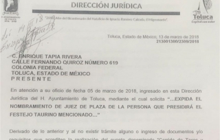Niega gobierno de Toluca permiso para Corrida de Toros en la Villa Charra