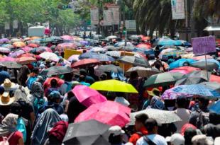 Los primeros contingentes ya comenzaron a llegar al Ángel de la Independencia