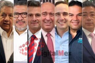 Higinio Martínez, Horacio Duarte, Enrique Peña, Rubén Moreira, Manolo Jiménez, Enrique Vargas, Miguel Sámano