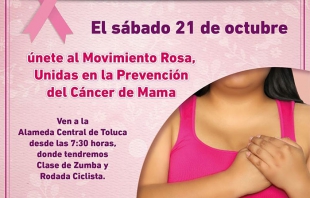 Toluca &quot;vestirá de rosa&quot; para prevenir el cáncer de mama