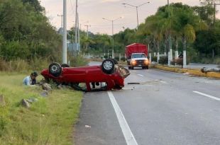 El accidente ocurrió la mañana de este domingo. 