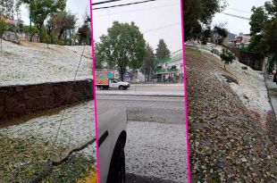 En el Pueblo Mágico de Metepec, también se tuvieron diversos encharcamientos