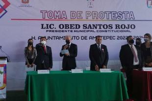 Rinde protesta Obed Santos como alcalde de #Amatepec