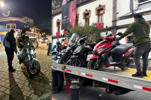 Como parte del operativo Moto Segura, la Dirección General de Seguridad y Protección de Toluca retiró 87 motocicletas por circular sin placas o con irregularidades en documentos.