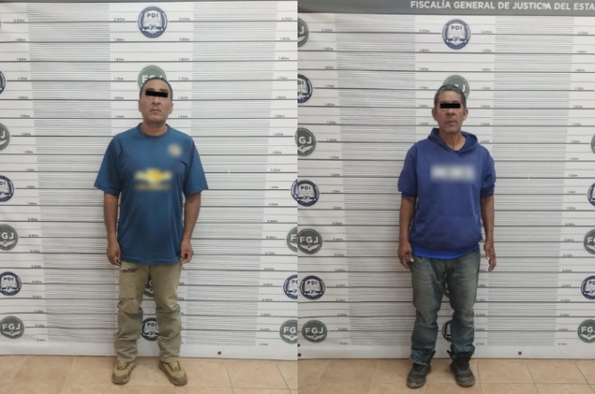 Los dos adultos detenidos durante el operativo
