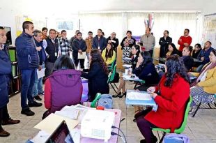 Secretario de Educación supervisa las escuelas de Texcaltitlán y Coatepec Harinas.