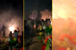 #Video Tianguistenco: 25 heridos durante fiesta patronal