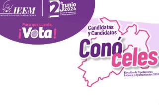 El IEEM presenta "Conóceles": una herramienta imparcial para conocer la trayectoria y propuestas de los candidatos en tu municipio.