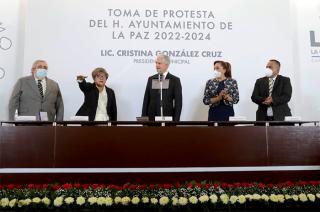 Tomó protesta a Cristina González Cruz, como Presidenta Municipal de La Paz para el Periodo 2022-2024