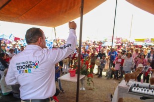 El candidato pidió a los presentes votar por la continuidad de su gobierno