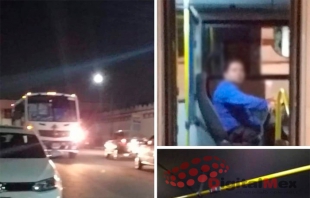 Asaltan autobús ATR en Toluca; pasajeros acusan a chofer de dejarlos subir
