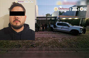 Fue capturado en un coto residencial del norte de Aguascalientes junto a dos colaboradores.