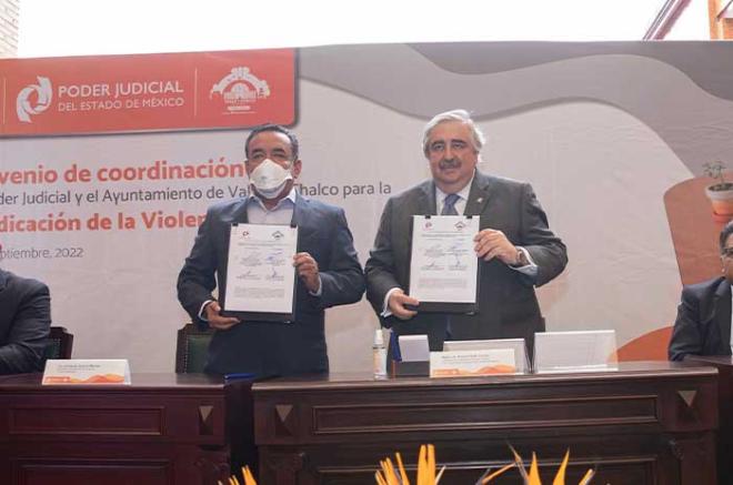 #Video: #PJEdoméx firma convenio contra violencia de género con Chalco y Valle de Chalco