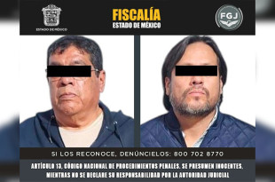 Jesús “N” y Luis Alberto “N” fueron trasladados al Centro Penitenciario y de Reinserción Social de Santiaguito, en Almoloya de Juárez.
