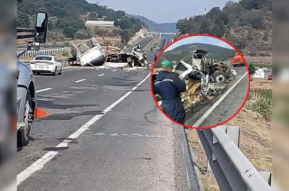 Tráiler se accidenta en el Arco Norte y provoca caos vial en tramo Jilotepec-Acambay