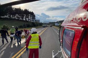 Dos personas fueron trasladadas vía aérea