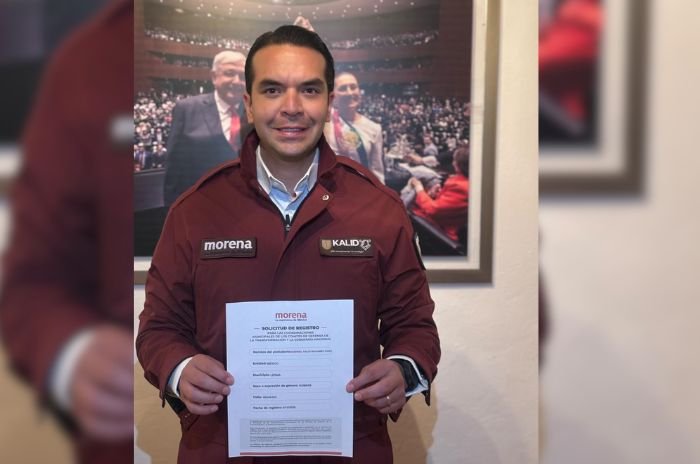 Gabriel Kalid Mohamed Báez formalizó su registro como aspirante a la Coordinación Municipal de los Comités en Defensa de la Transformación y la Soberanía Nacional en Lerma.