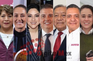 Delfina Gómez, Claudia Sheinbaum, María José Bernáldez, Fernando Díaz Juárez, José Castillo Ambriz, Ricardo Moreno Bastida, Amalia Pulido