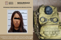 Janet “N” de 24 años de edad, fue trasladada ante la Agencia del Ministerio Público correspondiente.