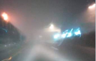 Lluvia y niebla afectan la México-Toluca