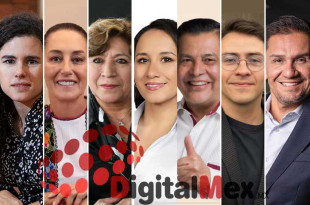 Luisa María Alcalde, Claudia Sheinbaum, Delfina Gómez, Michelle Núñez, Juan Hugo de la Rosa, Carlos Brito, Luis Montaño