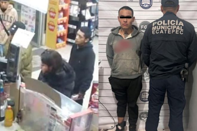 Uno de los jóvenes detenidos en Ecatepec llevaba siete envoltorios con sustancias prohibidas y una réplica de arma de fuego tipo escuadra.