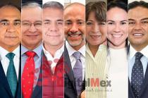 Héctor Astudillo, Raymundo Martínez, Fernando Vilchis, Fernando Flores, Delfina Gómez, Alejandra del Moral, Enrique Vargas.