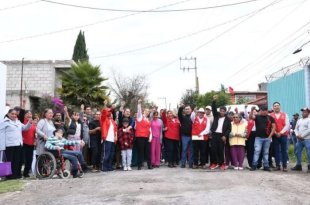 Ana Muñiz Neyra supervisó el inicio de la pavimentación de las calles Oaxaca y Hacienda del Carmen, además de entregar un nuevo Punto de Monitoreo Inteligente en San Mateo Atenco.