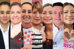 Amalia Pulido, Daniella Durán, Claudia Sheinbaum, Delfina Gómez, Saray Benítez, Miguel Ángel Ramírez, Marisol Mote  