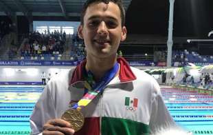 Jorge Iga logró un tiempo de: 1.48.08 en los 200 m libres , registro que lo ubic+o en la tercera plaza de la competencia y le otorgó el bronce