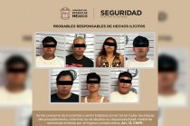 Seis hombres y una mujer fueron puestos a disposición del Ministerio Público; además, autoridades aseguraron dos automóviles y dos motocicletas.
