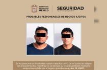 Erick “N”, de 34 años; Diego “N”, de 22 años, y una menor de edad fueron trasladados a la Fiscalía de Asuntos Especiales de la FGJEM.