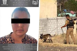 Lourdes "N" fue detenida por la Fiscalía estatal, quien contó con el apoyo de elementos de la Secretaría de Seguridad y Protección Ciudadana federal.