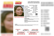 Ficha de búsqueda Alerta Amber emitida por la Fiscalía General de Justicia del Estado de México (FGJEM).
