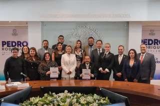 El Presidente Municipal, Pedro Rodríguez Villegas, entrega su Informe de Gobierno 2025